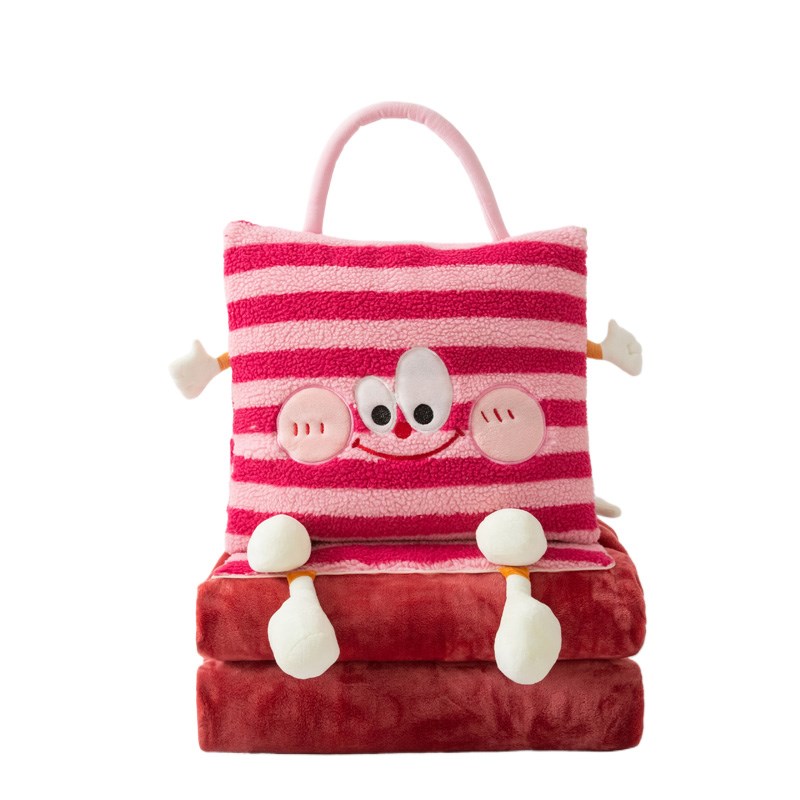 手提抱枕被子两用二合一办公室午A睡枕头车载毯汽车靠垫空调被沙