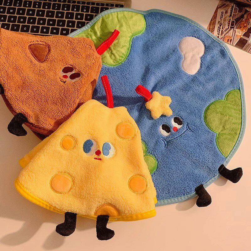 MOLA.Mist.擦手巾不发臭吸水速干挂式珊瑚绒卫生间儿童  岚辰