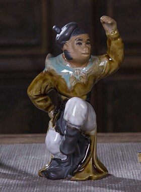 西游记唐僧孙悟空猪八戒沙僧四师徒陶瓷人物摆件R假山盆景园林装