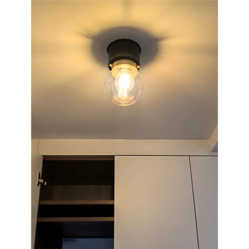 美式复古过道灯走廊灯中古怀旧玻璃氛围阳台衣帽间入户玄关吸顶灯