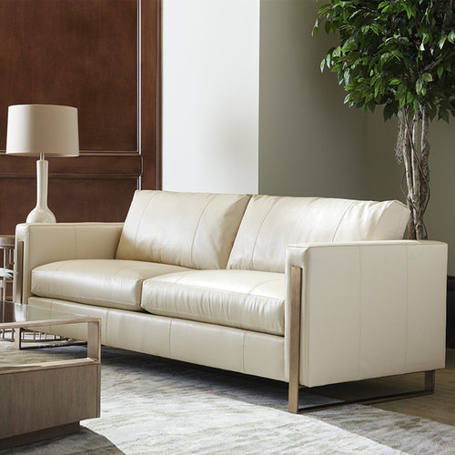 美式轻奢皮质客厅三人沙发北欧简约后现代沙发港式设计师布艺家具