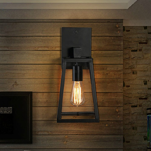 厂家销售美式乡村复古工业风创意现代简约床头灯玻璃箱玻璃盒壁灯