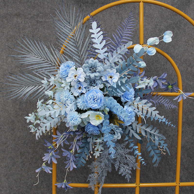 新款婚庆点挂花h仿真绢花成品装饰花排T台路引点花花艺婚礼堂吊顶