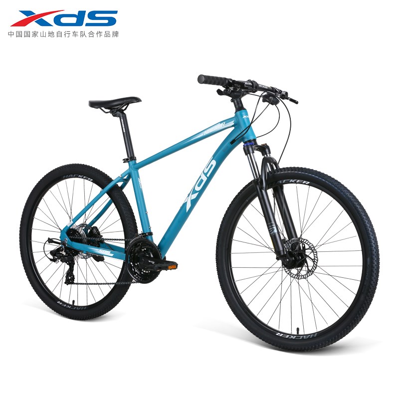 喜德盛24款黑客500山地自行车27B.5寸铝合金24速油压碟刹可锁避震