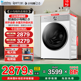 纯平全嵌 小天鹅小乌梅滚筒洗衣机2.0轻奢10KG超薄平嵌SC18PRO