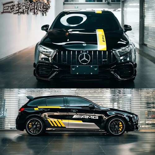 奔驰CLA45车贴拉花MG赛装