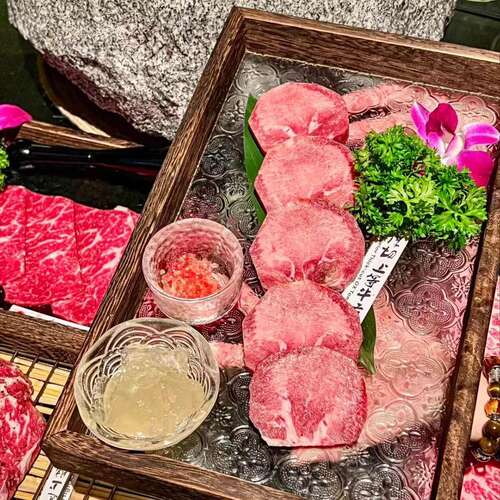 中式复古海棠木框玻璃长方托盘烤肉盘子火锅店牛肉盘特色酒店餐具