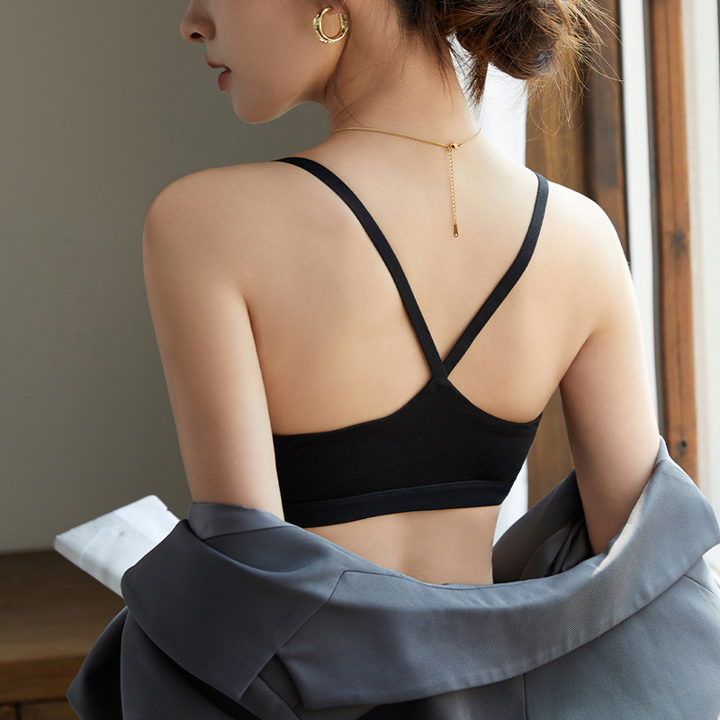 美背内衣女2026新款网红爆款打底文胸罩背心裹胸吊带运动交叉抹胸