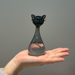 埃及猫天气预报瓶博物馆风暴瓶安德森猫桌面摆件结婚生日礼物女生