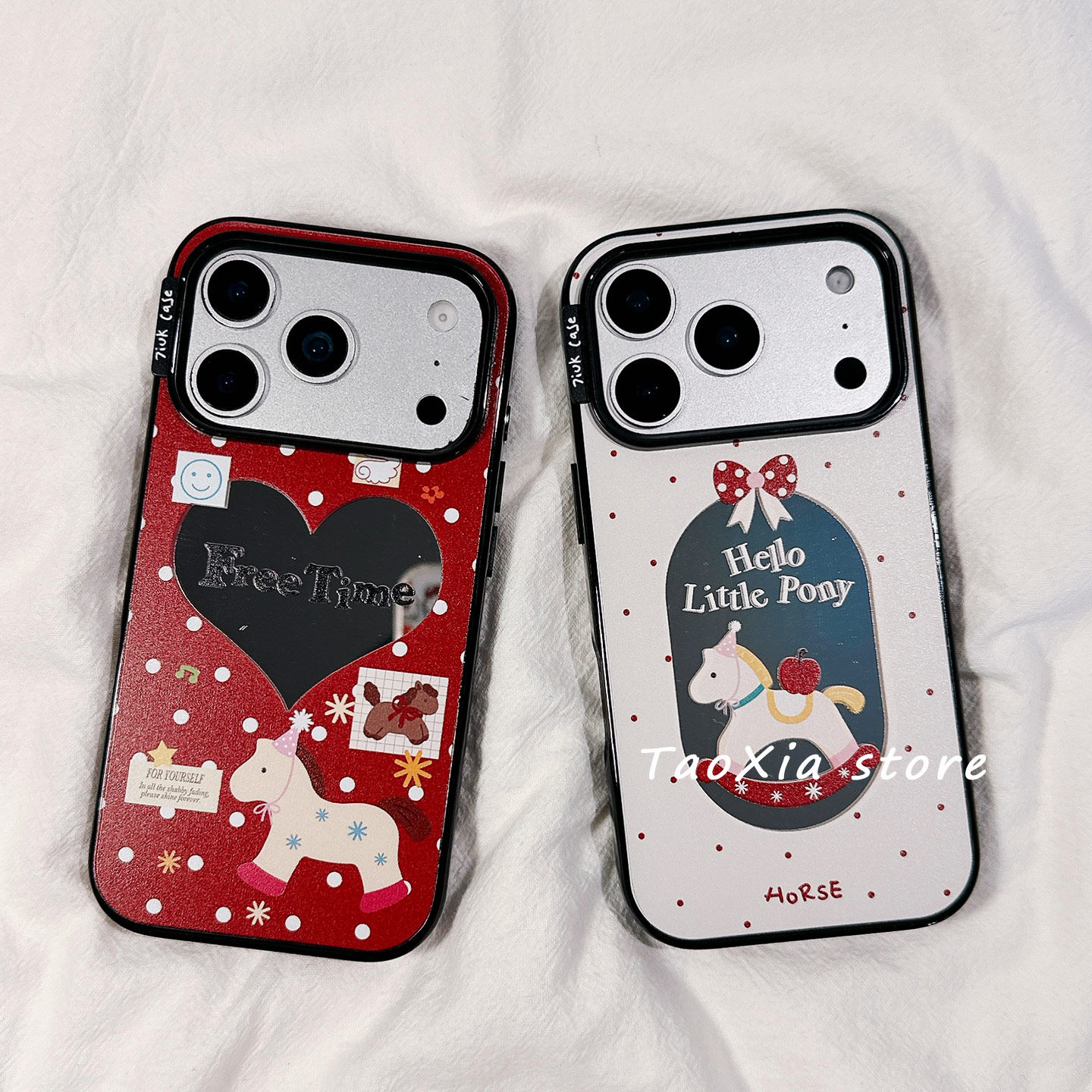 网红潮牌少女心镜面小马适用苹果17手机壳iphone17promax保护套16Pro硅胶15/14高级感13新款全包防摔壳女款软,3C数码配件,手机保护套/壳,淘宝优惠券,粉丝福利购,淘宝优惠卷