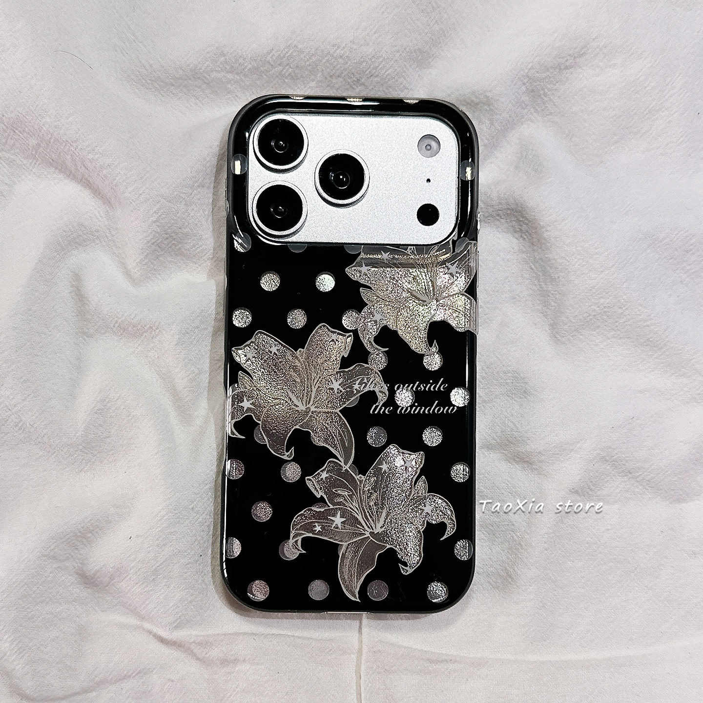 适用于iPhone简约花朵手机壳