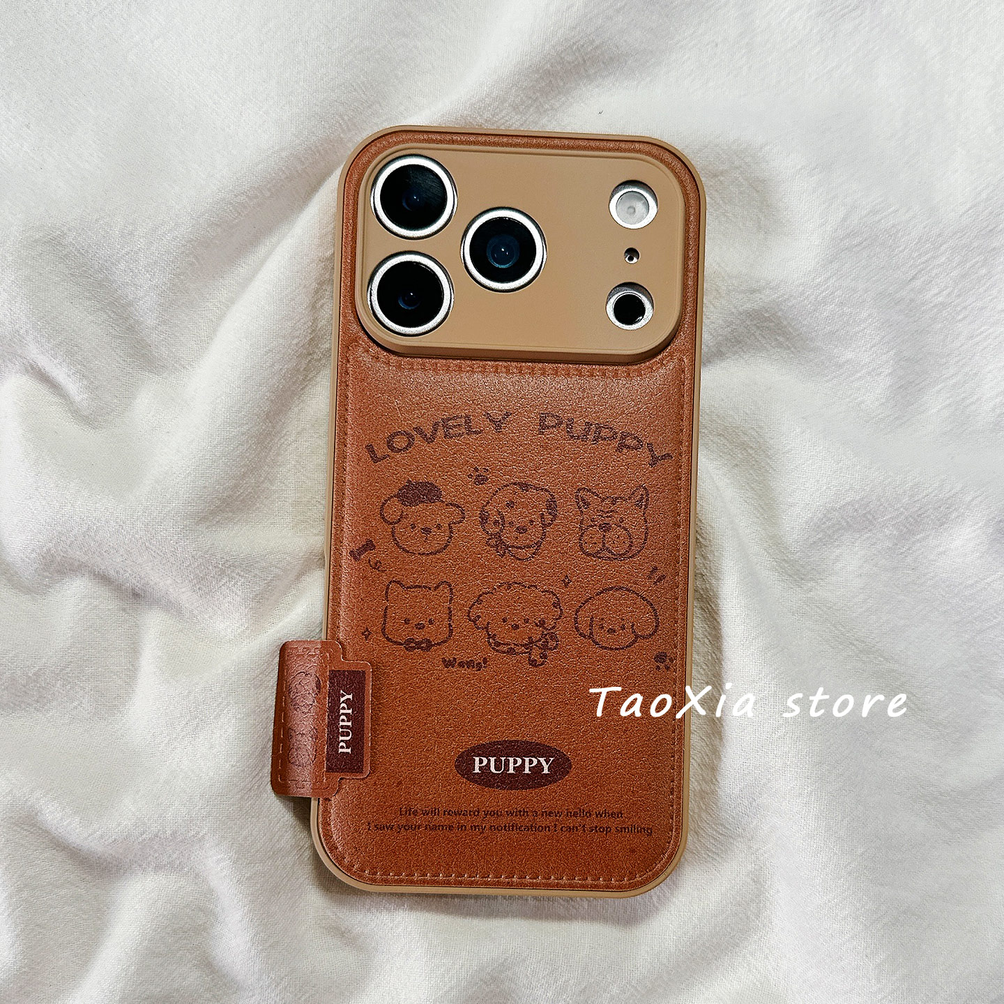 简约线条小狗适用苹果17手机壳iphone17promax保护套16Pro硅胶15/14高级感13新款镜头全包防摔壳男女款仿皮软