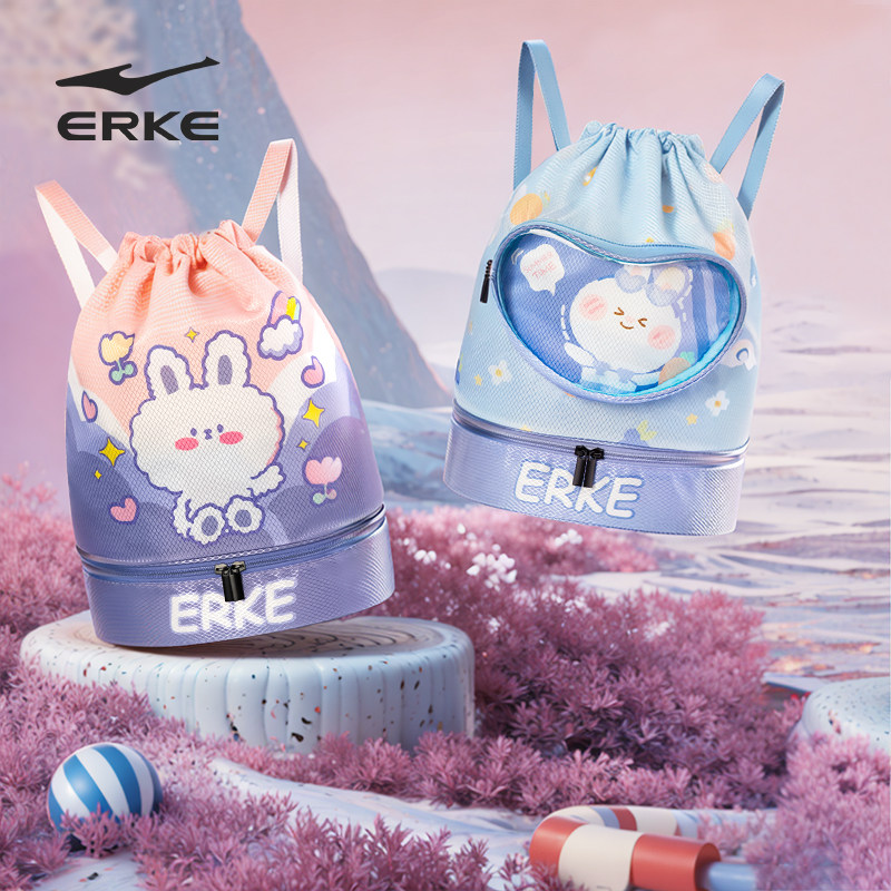 鸿星尔克泳包干湿分离图片