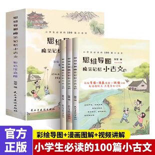 视频讲解涵盖23本名著50篇拓展阅读民主与建设 漫画图解 思维导图魔法记忆小古文全3册 小学生非必读课外书籍100篇小古文彩绘导图