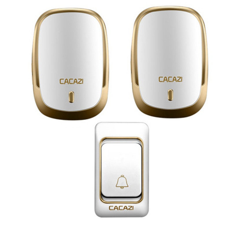 卡佳斯K01一拖二无线门铃 家用远距离音乐数码别墅门铃CACAZI门铃