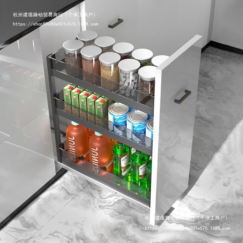2026厨房橱柜调味拉篮窄柜调料篮抽屉式立置物架内置小尺寸调味篮
