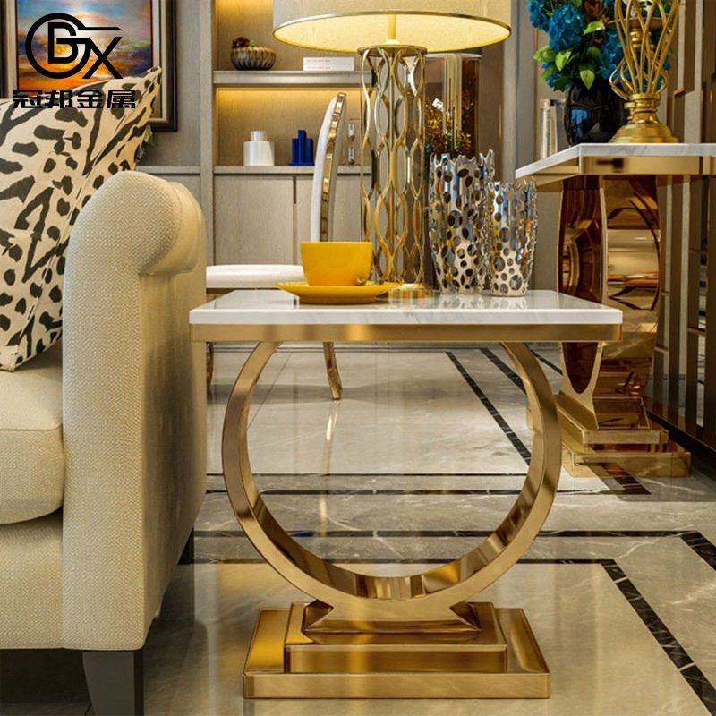 不锈钢大理石茶几轻奢金色岩板客厅金属茶几家用装饰摆放茶几桌,电子元器件市场,电线扎带/束线带,淘宝优惠券,粉丝福利购,淘宝优惠卷