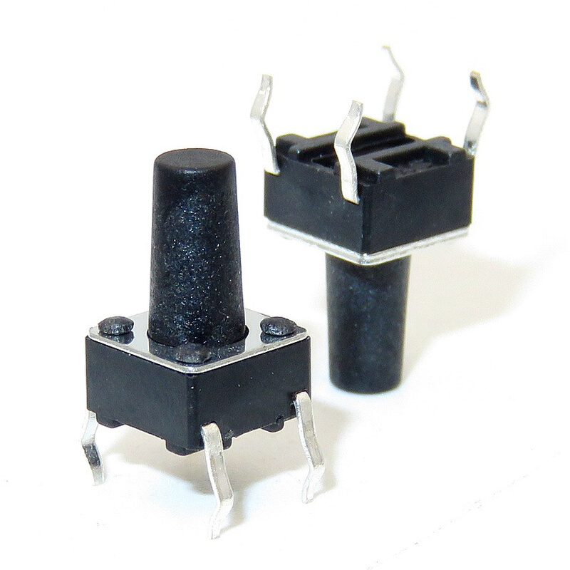 轻触开关 6X6X10.5MM 6*6*10.5 插件 直插4脚 微动开关 按键开关