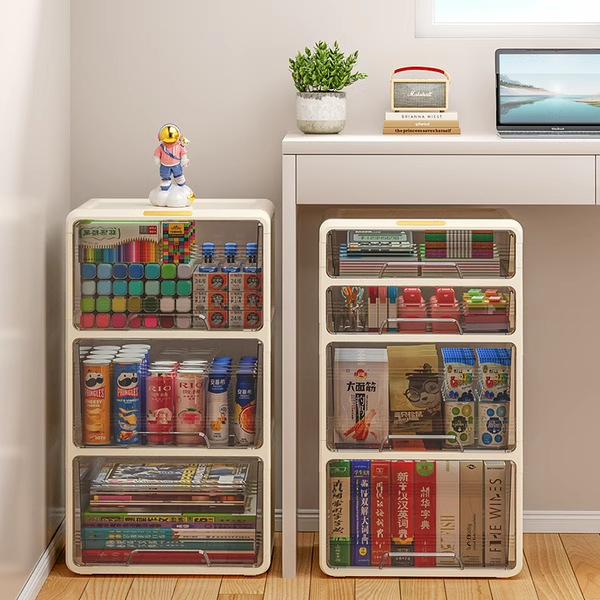 收纳柜子抽屉式办公室桌下多层储物文件文具塑料整理储物盒置物柜