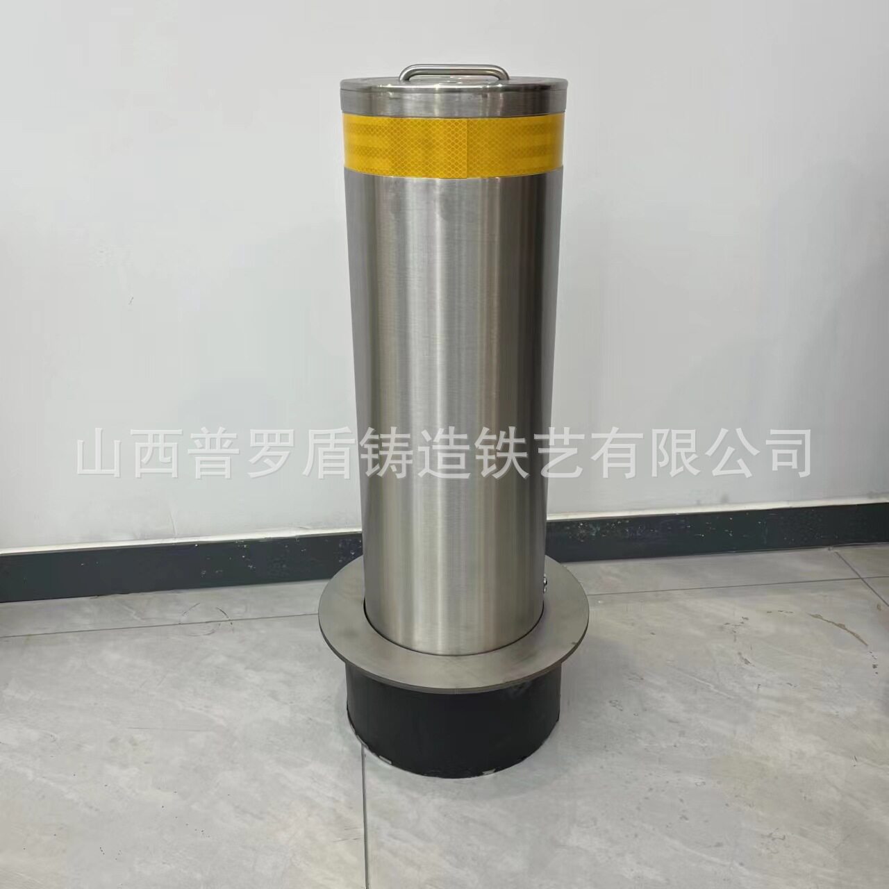 不锈钢防撞柱可移动学校警示柱交通路口预埋款挡车柱止车桩带提手