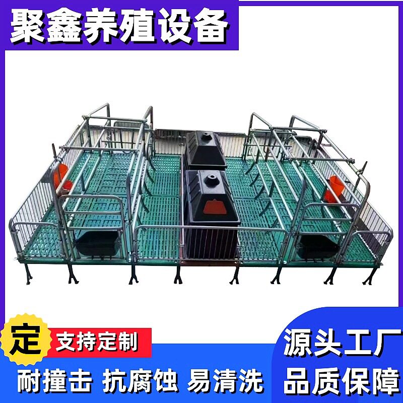 双体复合落地式加厚围栏单体产床养殖设备产保一体母猪产床猪笼