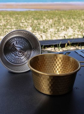 ARBOR 户外不锈钢高颜值500ML露营雪拉碗 韩国猫头鹰露营