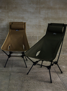 ARBOR户外月亮椅加高折叠椅便携式钓鱼凳野餐椅韩国猫头鹰露营