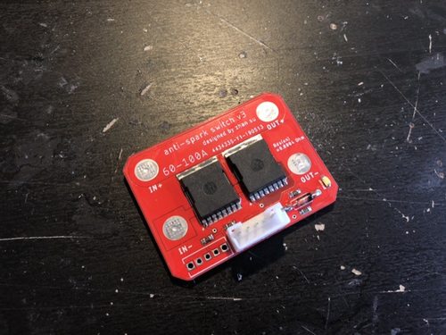 VESC电调 防火花电子开关TypeF3 持续100A 瞬间600A