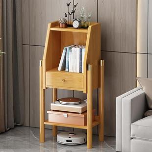 小书架多层落地书柜客厅置物架办公司茶叶小型博古架靠墙电视边柜