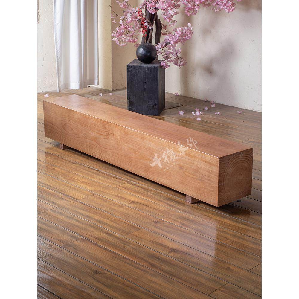 实木茶几原木长方形矮桌子长条凳服装店展示凳入户换鞋凳侘寂风,住宅家具,电视柜,淘宝优惠券,粉丝福利购,淘宝优惠卷