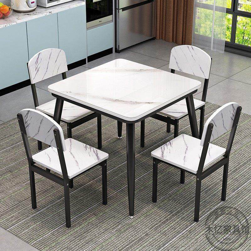 钢化玻璃四方桌正方形餐桌小方桌简约现代餐桌椅组合小户型吃饭桌,住宅家具,玻璃餐桌,淘宝优惠券,粉丝福利购,淘宝优惠卷