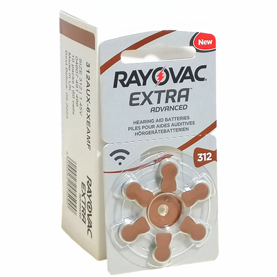 原装进口RAYOVAC助听器雷特威电池EXTRA312PR411.45V纽扣电子