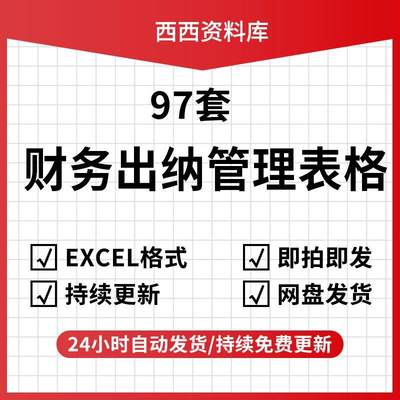 公司财务会计出纳excel管理系统费用收支登记周月报表现金明细账