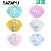 饰适配Cross 巴仔鱼洞洞鞋 花装 扣配件珍珠透明贝壳鞋 Crocs 配饰鞋