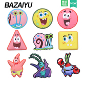 饰适配Cross 巴仔鱼洞洞鞋 花装 扣配件海绵宝宝鞋 Crocs 配饰高级鞋