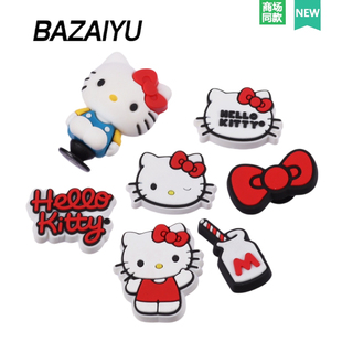 巴仔鱼洞洞鞋配饰高级感鞋扣配件 HelloKitty鞋花适配Crocs/Crocs