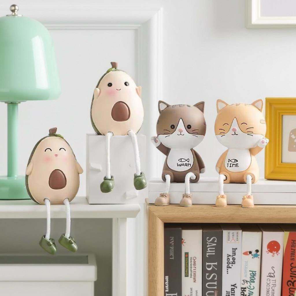 ins风牛油果吊脚娃娃摆件客厅电视柜卧室书柜儿童房可爱,家居饰品,装饰摆件,淘宝优惠券,粉丝福利购,淘宝优惠卷