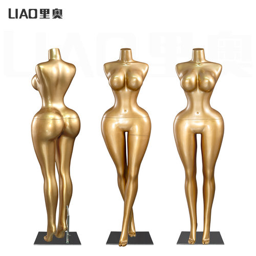 外贸出口特大码无头无手细腰大胸大屁股玻璃钢女模特橱窗展示假人