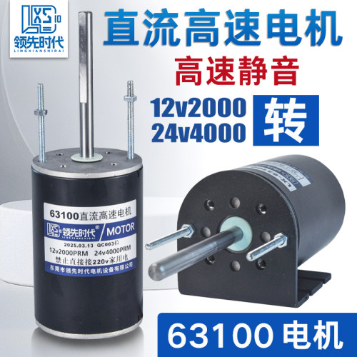 领先时代直流电12v24v调速电机