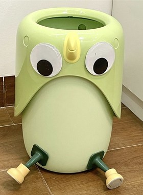 速发大眼萌爱圾桶外设无盖di用202新款客厅高垃值纸篓可颜大容量