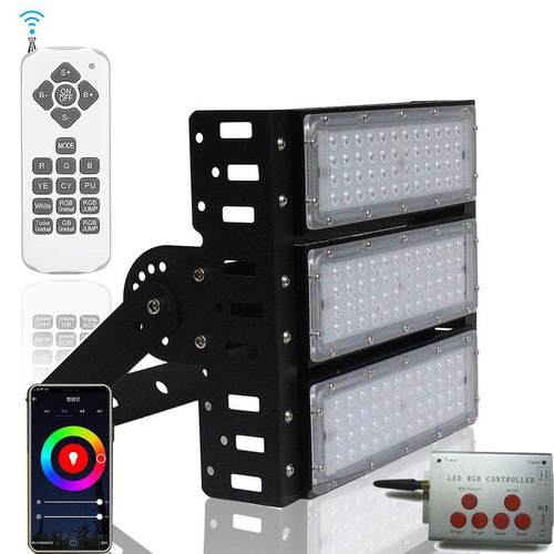 led模组投光灯无线遥控150WRGB泛光灯灯补光灯直播间打光灯摄影灯