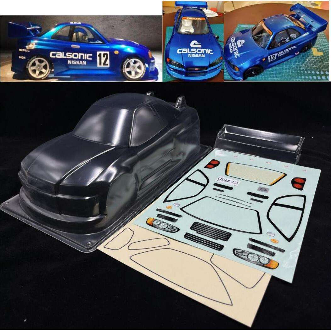1/10平跑车壳MiniM车壳CALSONICGTRPC车壳210mmTamiyaM210