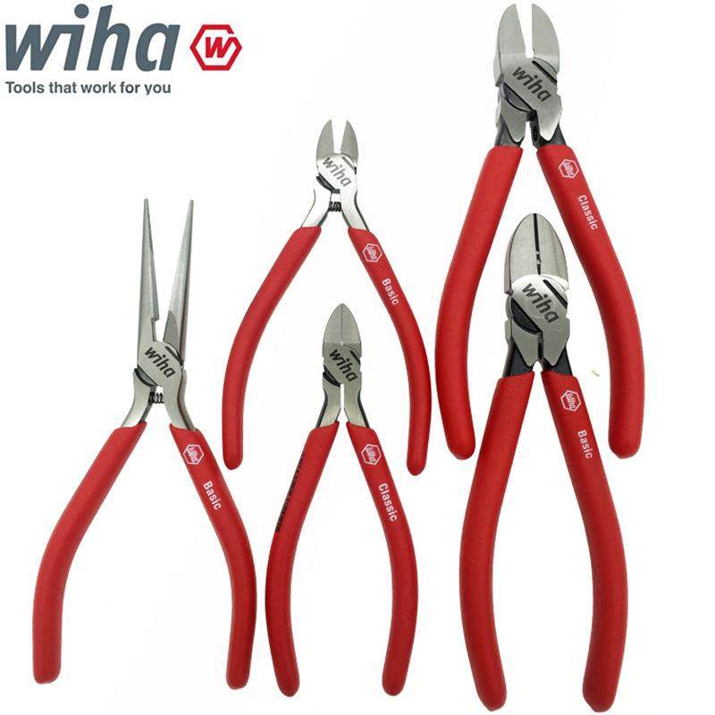 新品德国wiha威汉水口钳进口模型剪钳56寸电子钳子电工斜口钳