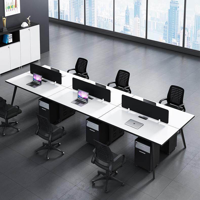 职员办公桌椅组合4人位办公桌简约现代办公家具员工位办公室桌子
