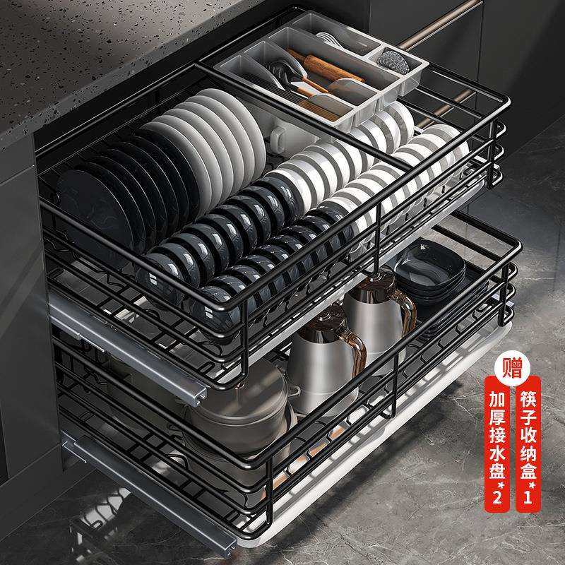 304不锈钢厨房调味拉篮橱柜抽屉式碗碟架双层实心下拉式收纳碗篮,畜牧/养殖物资,畜牧/养殖器械,淘宝优惠券,粉丝福利购,淘宝优惠卷