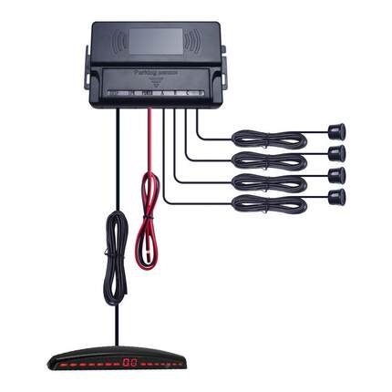 新款4探倒车雷达LED显示屏倒车雷达汽车倒车雷达