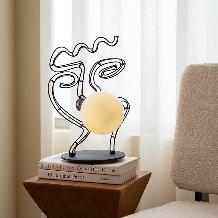 手工抽象线条台灯创意个性卧室床头书房设计师艺术装饰灯具,畜牧/养殖物资,畜牧/养殖器械,淘宝优惠券,粉丝福利购,淘宝优惠卷
