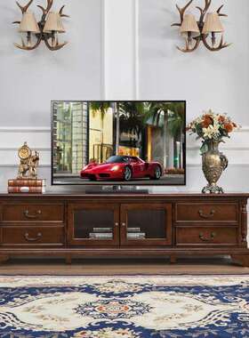 瑞福祥家具客厅美式全实木电视柜大户型2.2米电视柜茶几套装T518