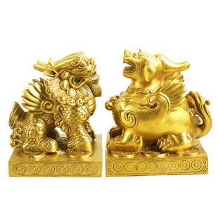 铜貔貅摆件独角貔貅吉祥物双角貔貅神兽精品摆件工艺品