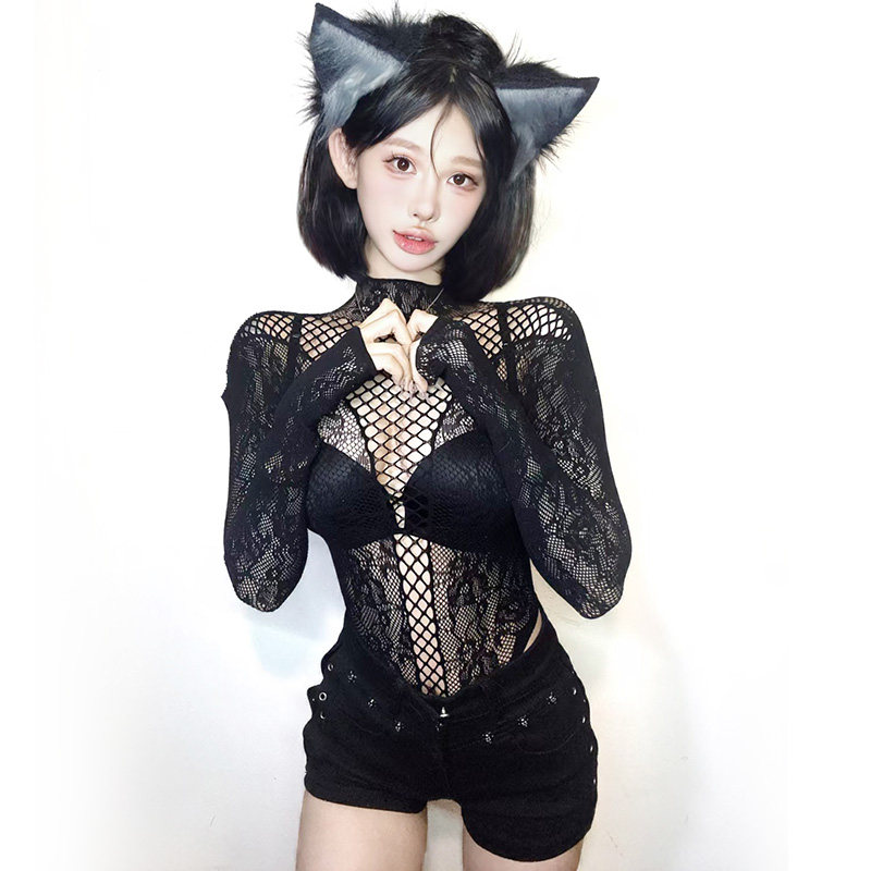 趣蹦原创2025新款蕾丝上衣套装